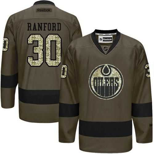 Glued Edmonton Oilers #30 Bill Ranford Green Salute to Service NHL Jersey,We sell and wholesale Glued Edmonton Oilers #30 Bill Ranford Green Salute to Service NHL Jersey on line form chian!